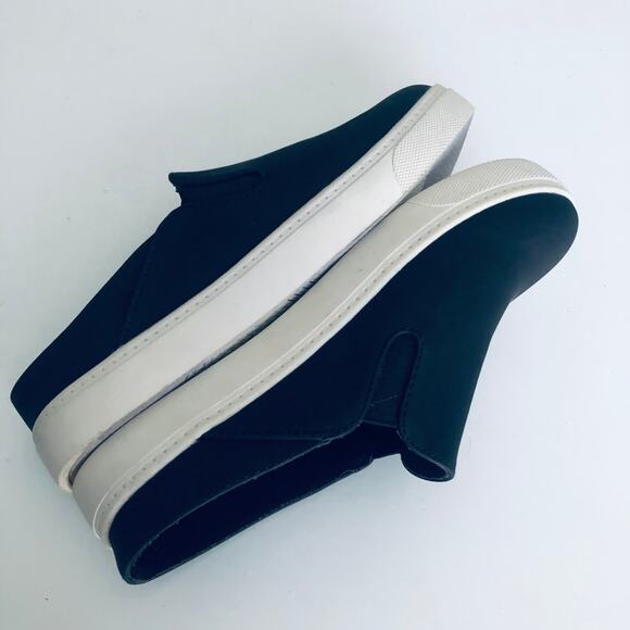 London Underground Women's 7.5 Black Sneaker Mule Slide Slip On Shoe - Picture 6 of 7